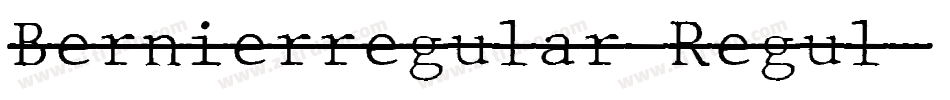 Bernierregular Regul字体转换